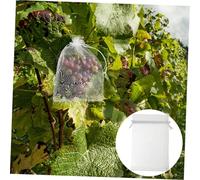 TINEASUR 100 pièces Protection pour Raisin Filet Blanc de Jardinage pour Fruits Protection Oiseaux et Nuisibles