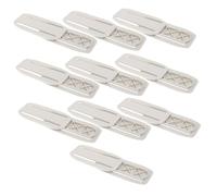 TINEASUR 10ensembles Support De Multiprise Suspendu Lot de Organisateur Mural sans Clou Support De Prise Électrique Enrouleur pour Maison Bureau