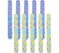 TINEASUR 10pcs Limes à Ongles Double Face en Papier Abrasif Eva pour Polissage Facile, Outils Multi-usages Adaptés aux Ongles Naturels et Faux, pour Salon et Maison Couleur Aléatoire