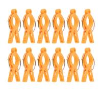 TINEASUR 12 Clips de Fixation pour Tomates en PP Orange, Support Fiable pour Tiges de Plantes, Favorisant la Croissance Droite des Plants de Tomate en Jardin