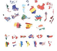 TINEASUR 150feuilles Autocollants De Drapeaux Nationaux pour Ordinateur Portable Valise Et Skateboard Lot de Stickers Décoratifs Polyvalents Parfaits pour Scrapbooking Voyages