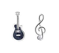 TINEASUR 1Paire Boucles Oreilles de Note de Musique pour Femmes Boucles Oreilles à Clou Asymétriques avec Design Unique pour Style Élégant et Moderne