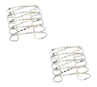 TINEASUR 2 Pièces brassard exagéré brassard tourbillon bracelets jonc en or pour femme s minimalistes décoration femme ouvert punk Silver