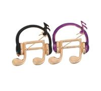 TINEASUR 2 Pièces Insignes de Notes de Musique Broches de Notes de Musique pour Écharpes et Pulls Bijoux Anniversaire Broches pour Costumes Accessoires pour Sacs et Chapeaux