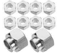 TINEASUR 20 Pièces Écrou Hexagonal en Acier Nickelé pour Imprimante Entretoise Antirouille pour Réparation Roue V Accessoires Cnc et Imprimantes Léger
