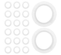 TINEASUR 20pcs Joint de Capteur de Recul en Caoutchouc Blanc, Bagues D'étanchéité Solide et Imperméables pour Pare-Chocs de Voiture, Accessoires Fiables pour Aide Stationnement