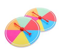 TINEASUR 2pcs Plateau de Jeu Rotatif Coloré en Carton et Plastique avec Flèches pour Roue Fortune, pour Réunions Familiales et Jeux D'ambiance