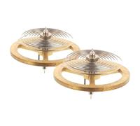 TINEASUR 2pcs Spiral du Balancier de Montre en Métal Or Assemblage Complet du Balancier Compatible pour Réparation de Pièces Détachées D'horloge