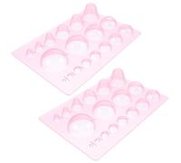 TINEASUR 2pièces Outil de Quilling Demi-boule Moules Mini Spirale pour Artisanat Papier Léger et Robuste Accessoires DIY pour Création de Motifs Paper Quilling