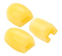 TINEASUR 3pcs Coussinets de Saxophone en Silicone Jaune, Accessoires pour Parties de Saxophone, Améliore le Son et Offre un Rangement Pratique