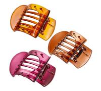 TINEASUR 3pièces Big Jaw Hair Clips for Women Non-slip Claw Clips with Inner Teeth for Styling and Sectioning Deep