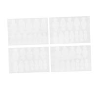 TINEASUR 4 feuilles Stickers French Nail Form Autocollants Manucure Variée Pour Extension Ongles DIY Nail Art