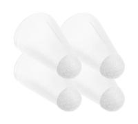 TINEASUR 4 pièces Embouts de Remplacement pour Stylet Tablette Protection Silencieuse et Antidérapante Cache Pointe Fibre Transparent Accessoires Tablette Tactile 4pcs
