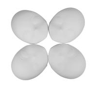 TINEASUR 4 Pièces Lot de Masques Blancs à Peindre pour DIY Surface Lisse Facile à Décorer Masque Intégral pour Garçon Fille pour Carnaval et Fête Masquée