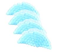 TINEASUR 4 Pièces Poche de Glace Réutilisable, Paquet de Glace Réutilisable Semi-rond, Gel Pe Bleu, Portable, Réduit le Gonflement, Cou, Exercice et Intervention Chirurgicale
