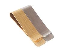 TINEASUR 4 Pièces Porte-signets en Acier Inoxydable Agrafe Signet pour Range Carte de Visite Clip de Billets Ergonomique Pince à Billets Pinces à Billets en Acier Inoxydable Laiton