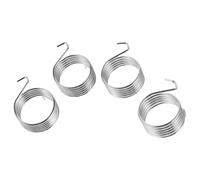 TINEASUR 4 Pièces Ressort de Tension pour Kit D'accélérateur, Ressort de Remplacement en Zinc Plaqué Argenté, 1,14x1, pour Motoculteur Diesel Micro, Applications Agricoles, Réponse Précise