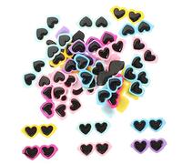 TINEASUR 40 Pièces Breloques Miniatures Résine Décorations Diy pour Bijoux Accessoires Créatifs Forme de Cœur pour Téléphone Têtes et