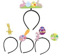 TINEASUR 4Pcs Lunettes De Pâques Bunny Party Favors Gonflable Compact Costume Bandeau Bandeau Pour La Fête Cosplay Pâques Party Favors Délicat Fille En Métal