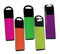 TINEASUR 5 feuilles Pte Transparent Notepad Strips Couleurs Fluorescentes Marque-pages Fins pour Lecture Concentration Scolaire et Maison