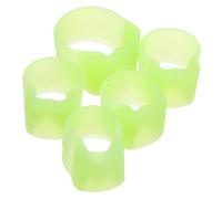 TINEASUR 5 Pièces Pipa Finger Protectors Silicone Fingertip Caps For Beginner Adults And Slip Nail Covers For Pipa Ukulele Playing And Practice