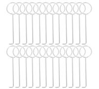 TINEASUR 50 Crochets de Levage pour Bonde Fer Léger Réduisant la Fatigue Main, Accessoires Robustes Argentés pour Démontage de Siphon de Sol en Salle de Bain