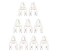 TINEASUR 50 pièces Curtain Track Runners Silent Glider Pulley for Drapery Curtains and Multipurpose Accessories for Sliding Window and Shower Rails