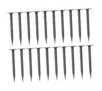 TINEASUR 50Pièces Piquets de Jardin Plastique Lot de Ancres de Fixation pour Film de et Filet Mouches Durable et Pratique pour Aménagement Paysager