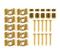TINEASUR 5ensembles Headstock String Trees Stainless Steel Guitar String Retainers Compatible With Fender Style Electric Guitar Bass Accessories