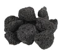 TINEASUR 6 Paquets Pierres Volcaniques Noires Décor Zen Structure Poreuse et Textures Rugueuses, Taille Mixte, Favorisant Oxygénation et Croissance de Mousse pour Aquarium et Pots de