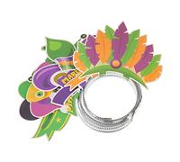 TINEASUR 6 Pièces bandeau de carnaval bandeaux de festival usure de la tête de maquillage tressé hair charms hair toppers Casque de fête de fête Feuille d'aluminium