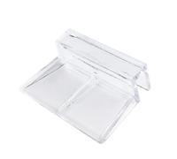 TINEASUR 6 Pièces Clip pour Vitre D'aquarium Support 8mm en Acrylique | Maintien du Couvercle en Verre, Évite le Glissement, Lot de Clips Transparents pour Bac