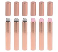 TINEASUR 6 Pièces Pinceau à Lèvres Embout Doux et Flexible Silicone avec Capuchon Mini Format Portable pour Application Précise et Hygiénique