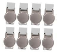TINEASUR 8 Pièces Portefeuille en Acier Inoxydable Clips Liant Pince à Billets Pinces à Billets pour De l'argent Organisateurs d'argent Clips De Stockage d'argent Pince à Papier Silver