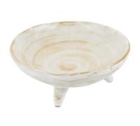 TINEASUR Assiette à Apéritifs en Poterie Grossière Blanche à Trois Pieds, Plat à Tremper pour Sauces Japonaises, Porte-sauce Design Artisanal, Cuisine et Service à Table