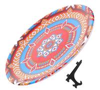 TINEASUR Assiette Décorative Murale Motif Mandala Unique en Céramique Style Bohème Lisse et Sûre, Facile à Nettoyer, pour Restaurant ou Banquet