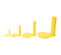 TINEASUR Attelle pour Blessure au Pied D’oiseau 4 Pièces Kit Support Réglable pour Pattes Cassées de Poulets et Volailles, Protection Orthopédique Légère pour Élevage et Ferme