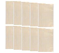 TINEASUR Autocollants Ronds Dorés Adhésifs 13 MM 10 Feuilles de 260 Pièces Étiquettes Autocollantes à Pois pour Bureau Organisation et Étiquetage Facile Finition Mate Coins Arrondis