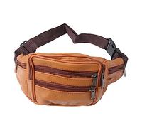 TINEASUR Banane En Cuir Pour Homme Bandoulière Messager À Tige Fermeture Éclair Et Ceinture Réglable