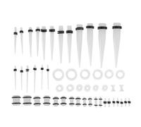 TINEASUR Bijoux D'oreilles Décoration D'oreilles Créative et Simple Art 50pcs Piercing en Acrylique pour Étirement Style à Porter Quotidien