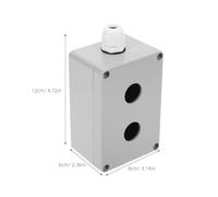 TINEASUR Boîte de Contrôle Aluminium Étanche pour Bouton Arrêt Urgence Boîtier Robuste et Installation Facile pour Usage Industriel et Extérieur