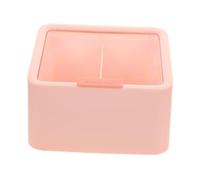 TINEASUR Boîte De Rangement à Maquillage avec Compartiments Organisateur Transparent pour Cotons Coton-tiges Et Rouges à Lèvres avec Couvercle pour Protéger Vos Accessoires De Beauté