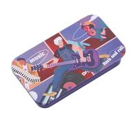 TINEASUR Boîte de Rangement et Stylée en Fer pour Médiators de Guitare Grosse Capacité, Multifonctionnelle pour Joueurs de Guitares Électriques et Acoustiques pour Toutes Occasions