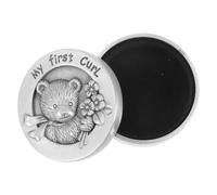 TINEASUR Boîte de Rangement pour Cheveux de Garçon Fille Fœtal Métal Coffret Souvenir Naissance Léger et Portable Boîte à Boucles pour Conserver les Souvenirs Enfance