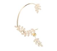 TINEASUR Boucle Oreille Dorée Clip Non Percé Manchette Oreille Droite Légère et Confortable Réutilisable pour Femmes et Filles