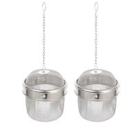 TINEASUR Boules à Thé en Acier Inoxydable Multifonctions 304 Petites, Passoires à Infuser Épices et Thé, Paniers Nettoyeurs pour Bijoux, Usage la Cuisine et Entretien Bijoux, Lot de 2
