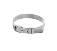 TINEASUR Bracelet à Chaîne en Maille D'acier Inoxydable Argenté, Réglable et Moderne, Style Chic pour Homme, Présent pour Petit Ami ou Père