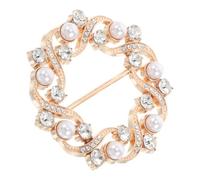 TINEASUR Broche Boucle Ronde Dorée 23 Boucle de Chemise Serrage-ceinture pour Femme Accessoire Élégant pour Ourlet de T-shirt et Chemise Usage Polyvalent