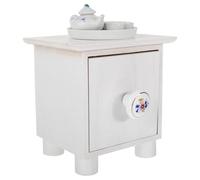 TINEASUR Cabinet Bois avec Accessoires De Photographie Nés Ensemble De Table Et Théière pour Séance Photo Décor Créatif pour Souvenirs Enfance