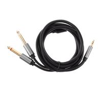 TINEASUR Câble Audio Double 6,5 Mm vers 3,5 Mm Connecteurs en Alliage D'aluminium et Abs, Câble Flexible pour Platine et Lecteur Multimédia Portable, Faible Perte de Signal